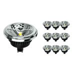 Flerpack 10x Noxion Lucent LED Spot GU10 AR111 12W 600lm 40D - 927 Extra Varm Vit | Bästa färgåtergivning - Dimbar - Ersättare 80W