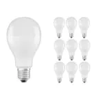 Flerpack 10x Ledvance CLASSIC LED E27 Päron Matt 19W 2452lm - 827 Extra Varm Vit | Ersättare 150W